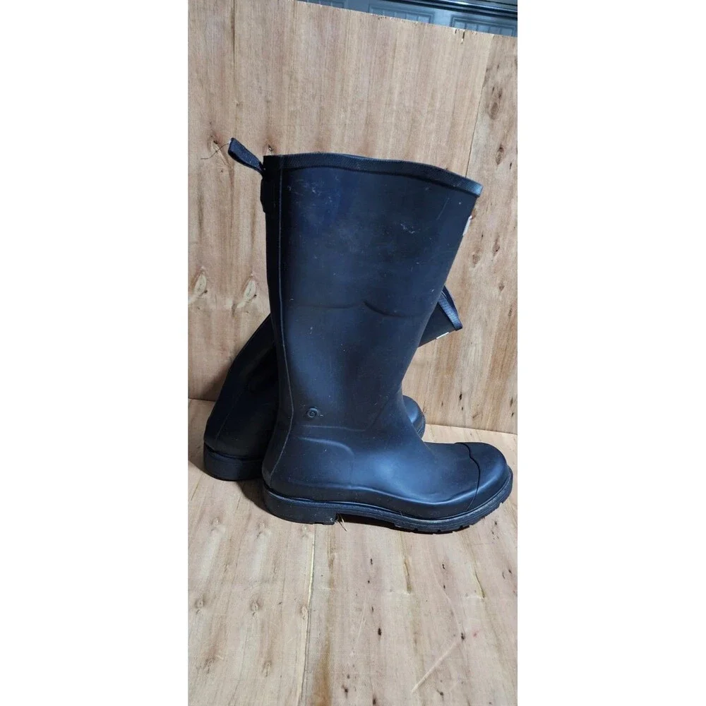 Hunter Men’s Original Tall Waterproof Pull On Rain Boots Black Size 13